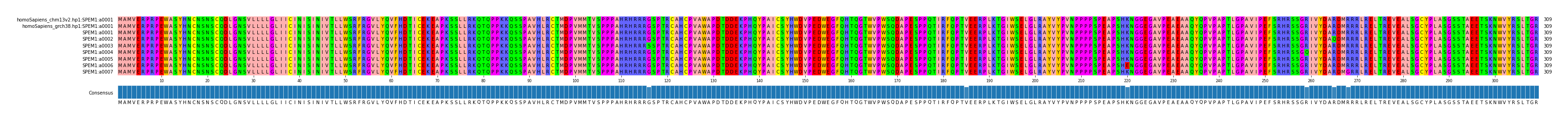 Multiple Alignments (by translate haplotype frequency)