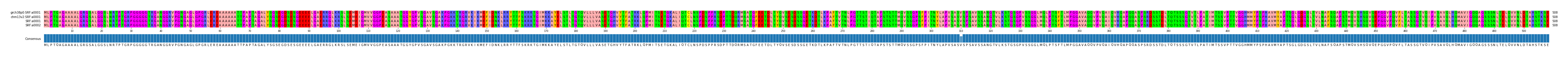 Multiple Alignments (by translate haplotype similarity)