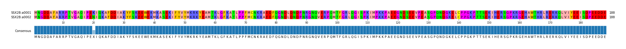 Multiple Alignments (by translate haplotype frequency)