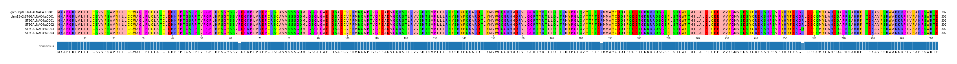 Multiple Alignments (by translate haplotype frequency)