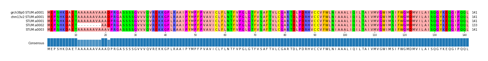 Multiple Alignments (by translate haplotype frequency)