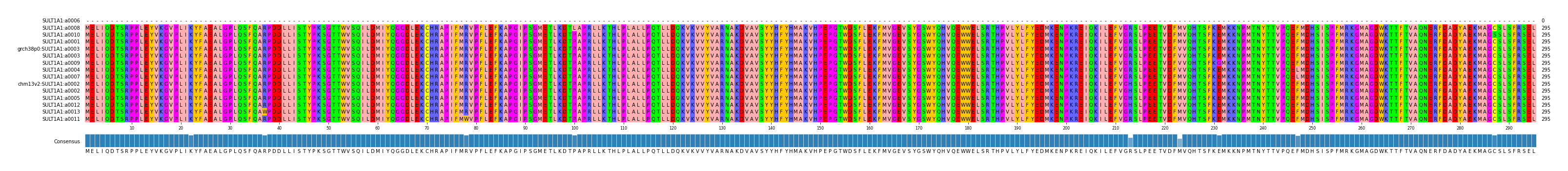 Multiple Alignments (by translate haplotype similarity)