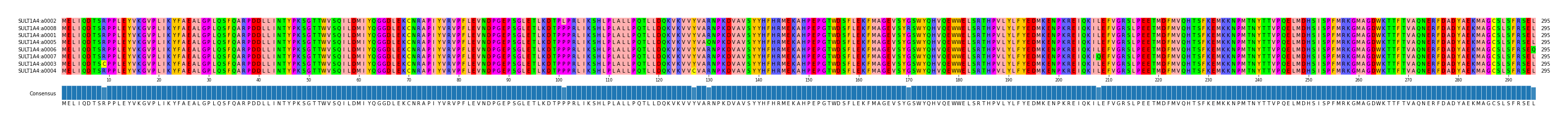 Multiple Alignments (by translate haplotype similarity)
