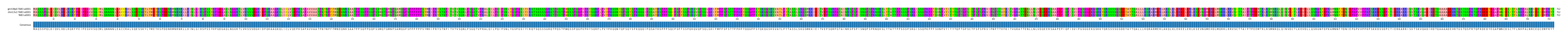 Multiple Alignments (by translate haplotype frequency)