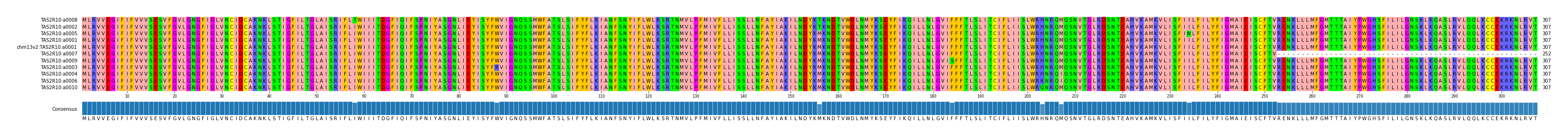 Multiple Alignments (by translate haplotype similarity)