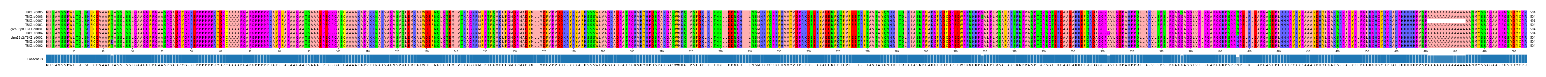 Multiple Alignments (by translate haplotype similarity)