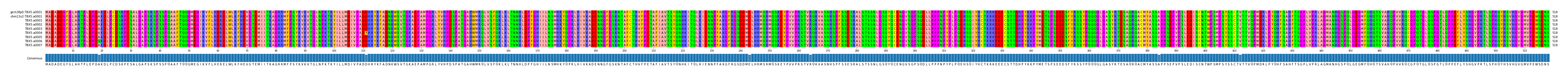 Multiple Alignments (by translate haplotype frequency)