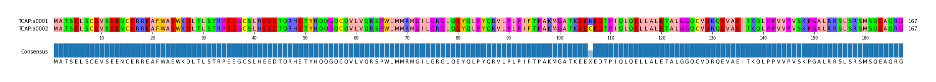 Multiple Alignments (by translate haplotype frequency)