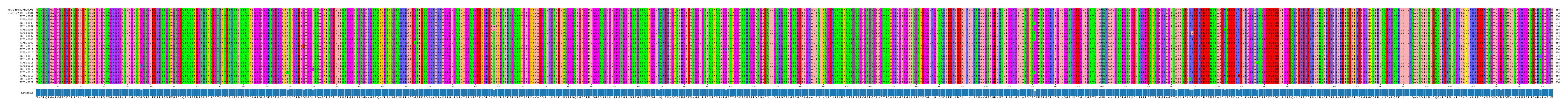 Multiple Alignments (by translate haplotype frequency)