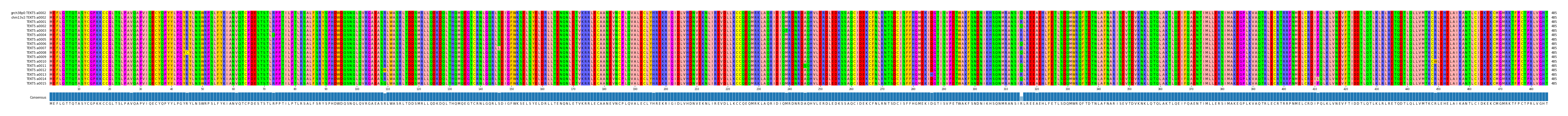 Multiple Alignments (by translate haplotype frequency)