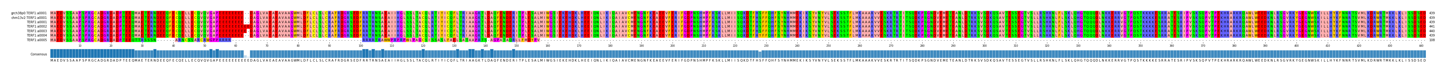 Multiple Alignments (by translate haplotype frequency)