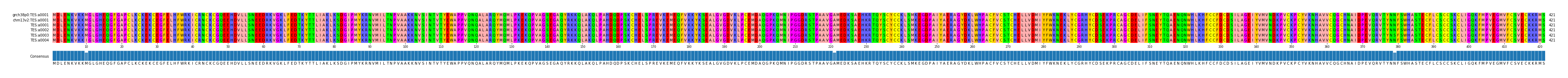 Multiple Alignments (by translate haplotype frequency)