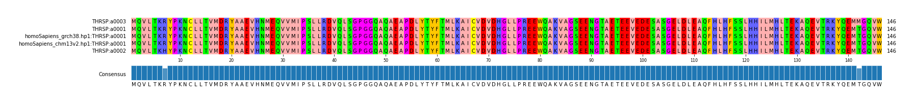 Multiple Alignments (by translate haplotype similarity)