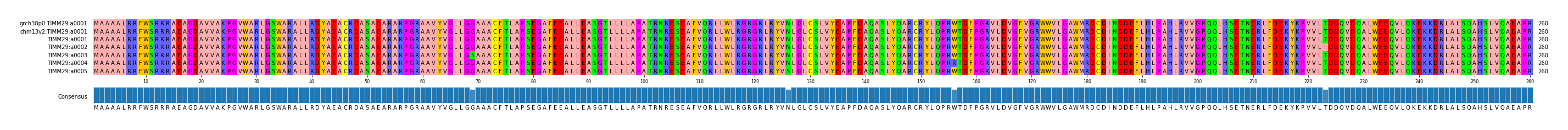 Multiple Alignments (by translate haplotype frequency)