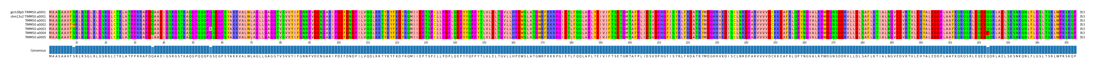 Multiple Alignments (by translate haplotype frequency)