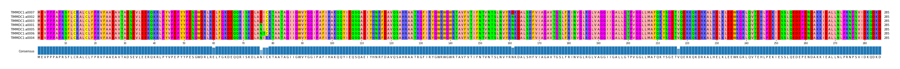 Multiple Alignments (by translate haplotype similarity)