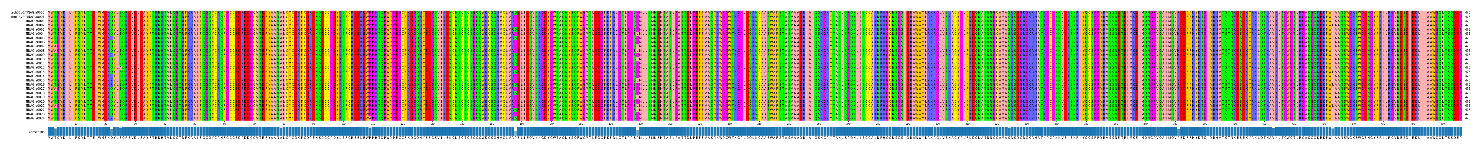 Multiple Alignments (by translate haplotype frequency)