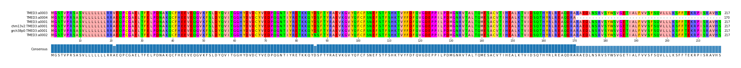 Multiple Alignments (by translate haplotype similarity)
