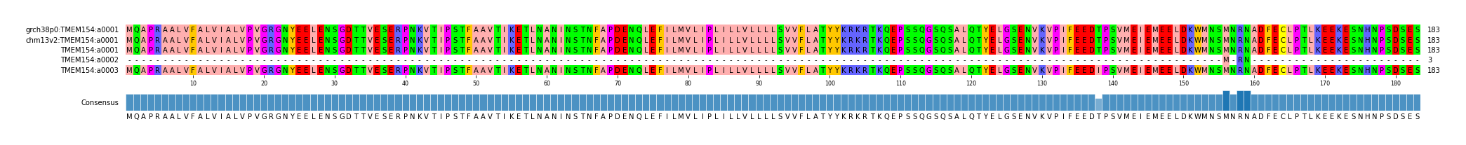Multiple Alignments (by translate haplotype similarity)