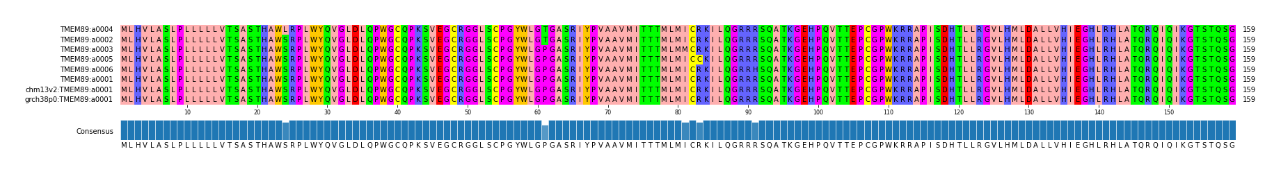 Multiple Alignments (by translate haplotype similarity)