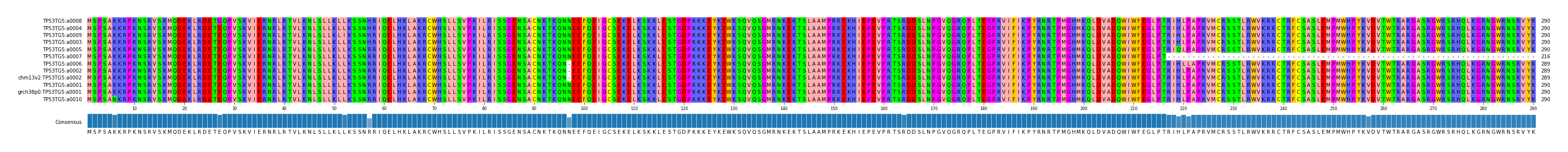 Multiple Alignments (by translate haplotype similarity)