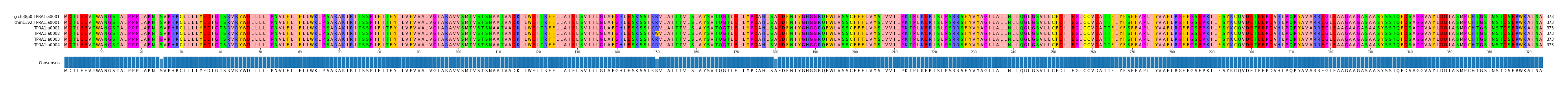 Multiple Alignments (by translate haplotype frequency)
