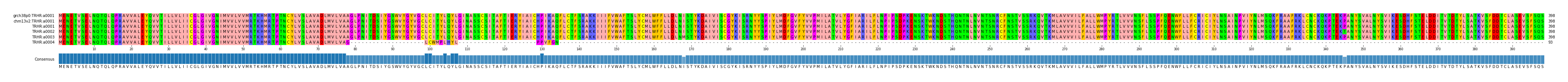 Multiple Alignments (by translate haplotype frequency)