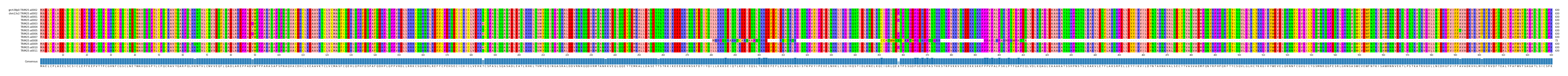 Multiple Alignments (by translate haplotype frequency)