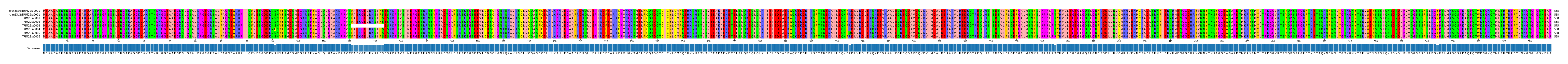 Multiple Alignments (by translate haplotype frequency)