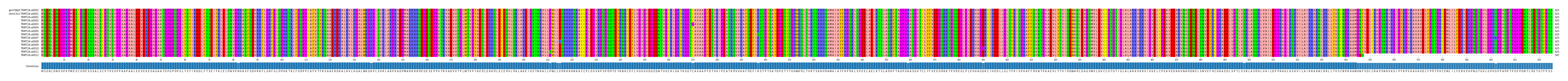 Multiple Alignments (by translate haplotype frequency)