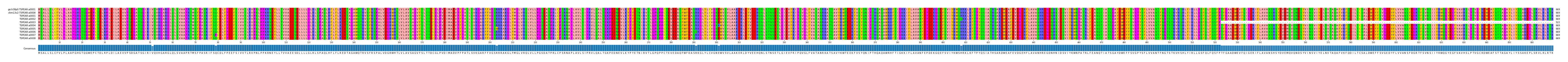 Multiple Alignments (by translate haplotype frequency)