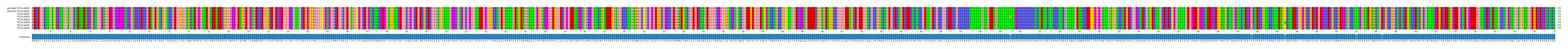 Multiple Alignments (by translate haplotype frequency)