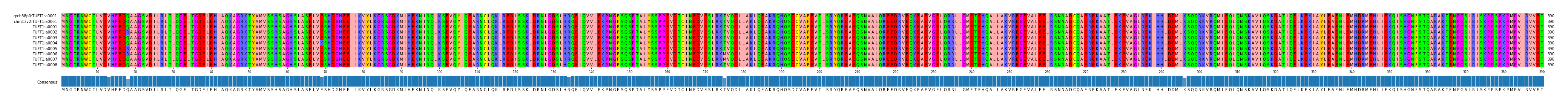 Multiple Alignments (by translate haplotype frequency)