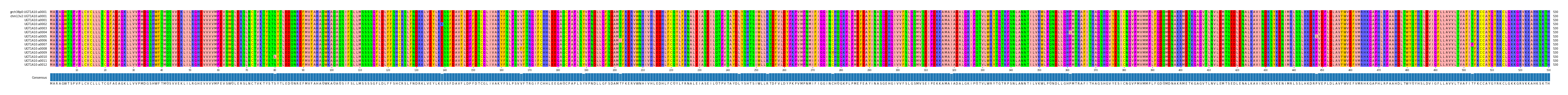 Multiple Alignments (by translate haplotype frequency)