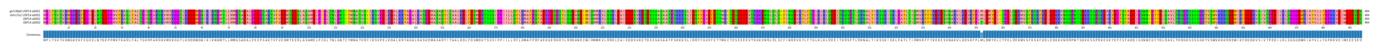 Multiple Alignments (by translate haplotype frequency)