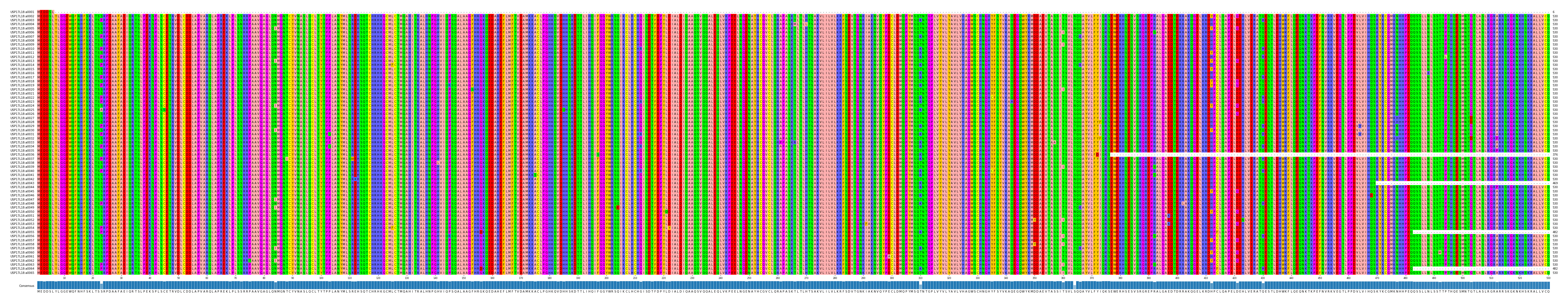 Multiple Alignments (by translate haplotype frequency)