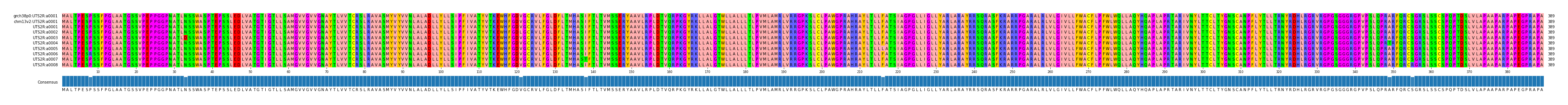 Multiple Alignments (by translate haplotype frequency)