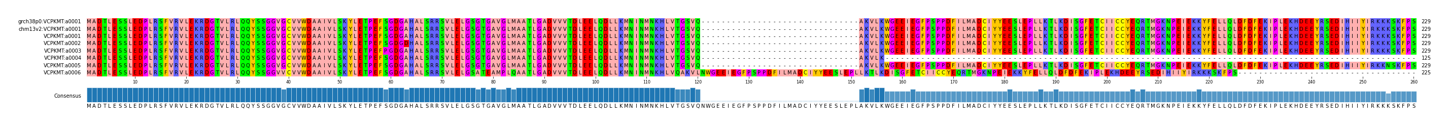 Multiple Alignments (by translate haplotype frequency)