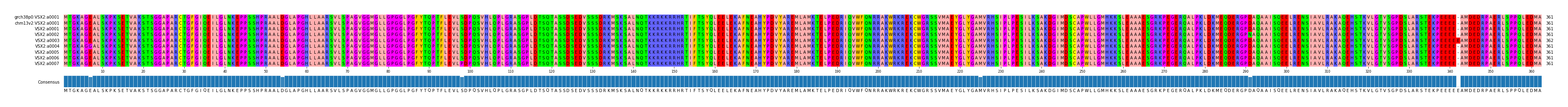 Multiple Alignments (by translate haplotype frequency)
