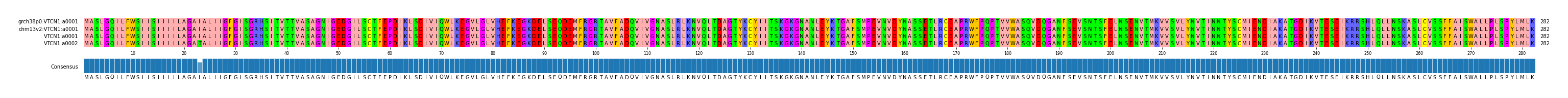 Multiple Alignments (by translate haplotype similarity)