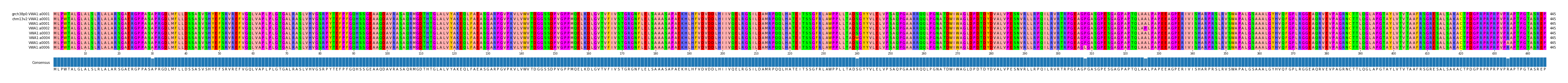 Multiple Alignments (by translate haplotype frequency)