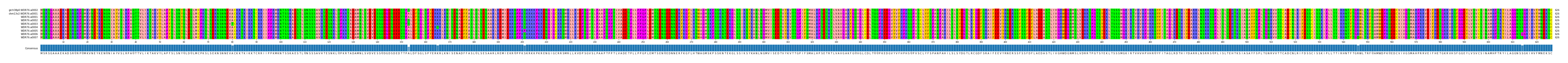 Multiple Alignments (by translate haplotype frequency)