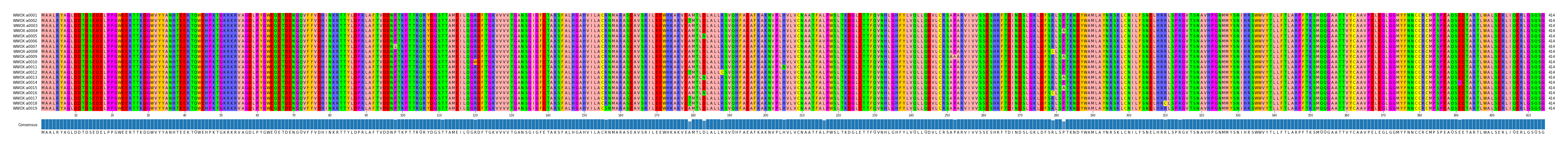 Multiple Alignments (by translate haplotype frequency)