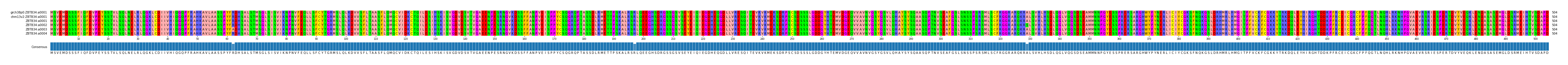 Multiple Alignments (by translate haplotype frequency)