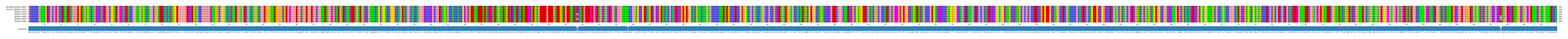 Multiple Alignments (by translate haplotype frequency)