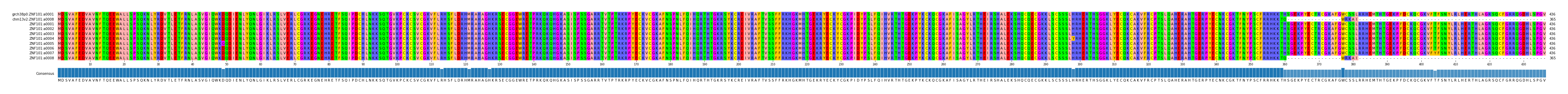 Multiple Alignments (by translate haplotype frequency)