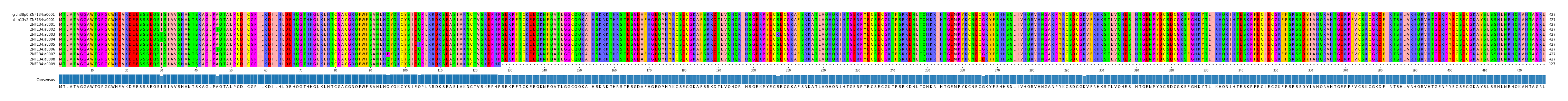 Multiple Alignments (by translate haplotype frequency)
