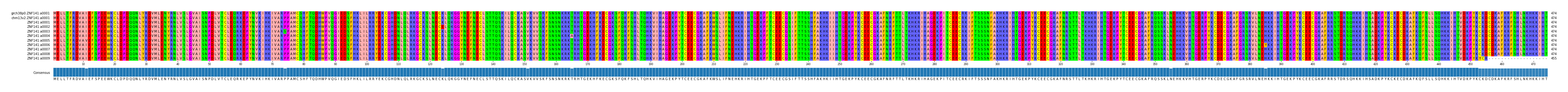 Multiple Alignments (by translate haplotype frequency)