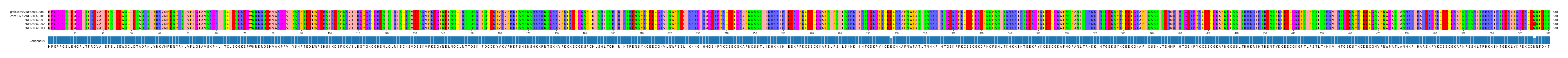 Multiple Alignments (by translate haplotype frequency)
