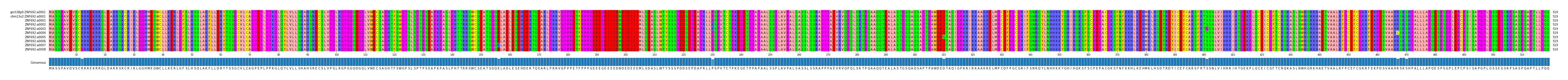 Multiple Alignments (by translate haplotype frequency)